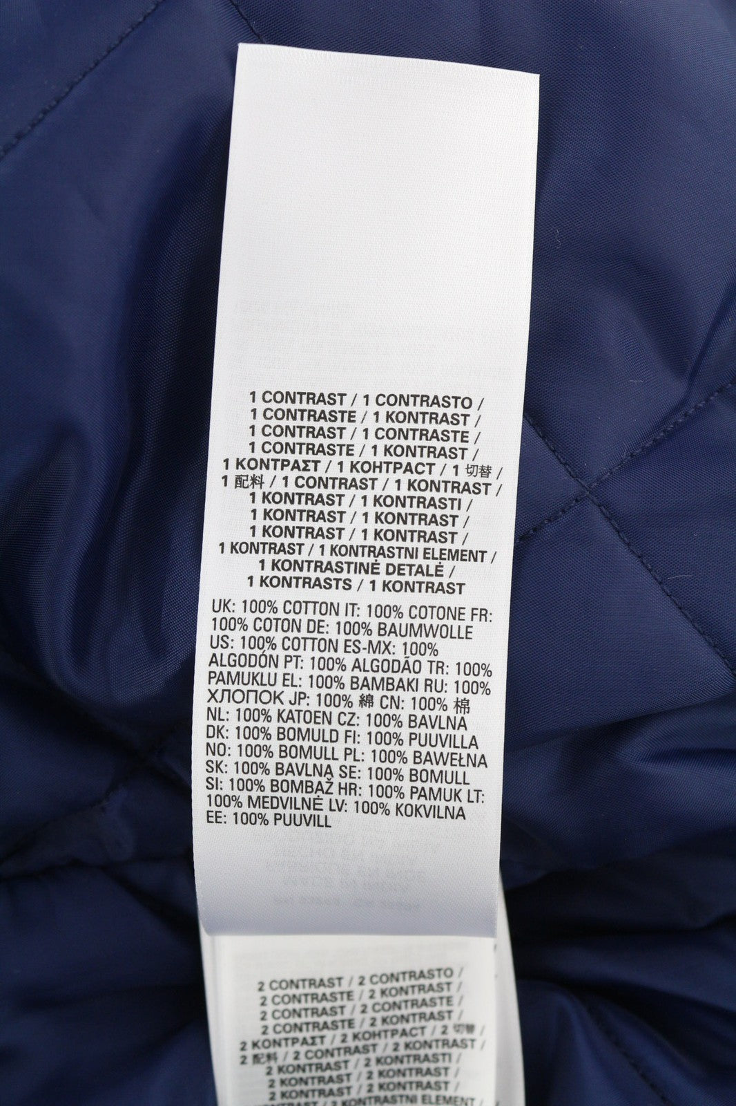 DIESEL W-Manfred Mens Jacket XL Full Zip Patch Pockets Padded Blue RRP€395