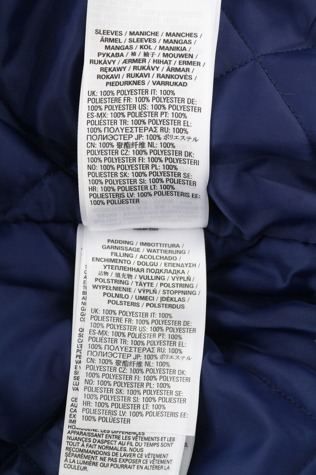 DIESEL W-Manfred Mens Jacket XL Full Zip Patch Pockets Padded Blue RRP€395