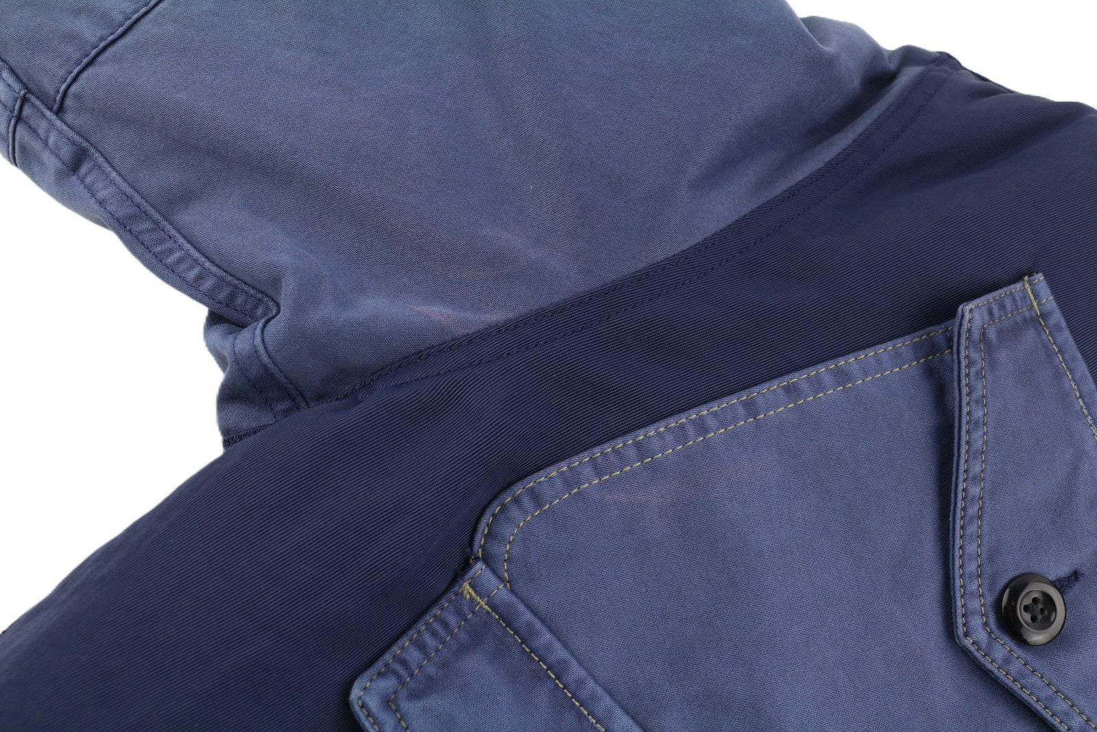 DIESEL W-Manfred Mens Jacket XL Full Zip Patch Pockets Padded Blue RRP€395