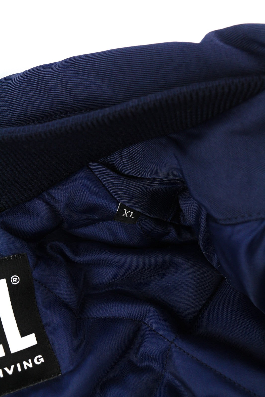 DIESEL W-Manfred Mens Jacket XL Full Zip Patch Pockets Padded Blue RRP€395