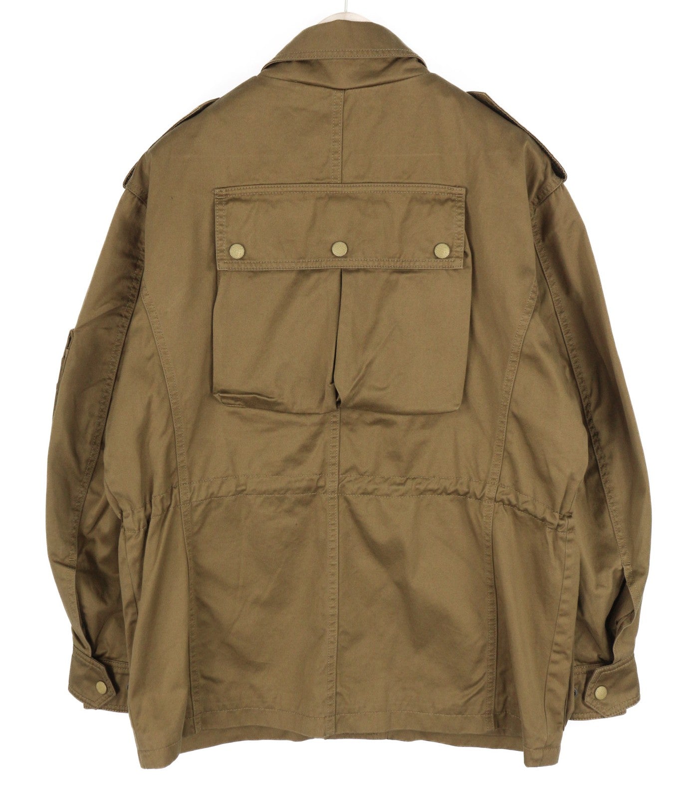 DIESEL J-Loyd Mens Jacket M Brown Drawstring Waist Patch Pockets Zip RRP€495