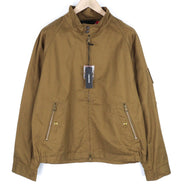 DIESEL J-Harry Mens Jacket 2XL Brown Bomber Band Neck Lightweight RRP€350