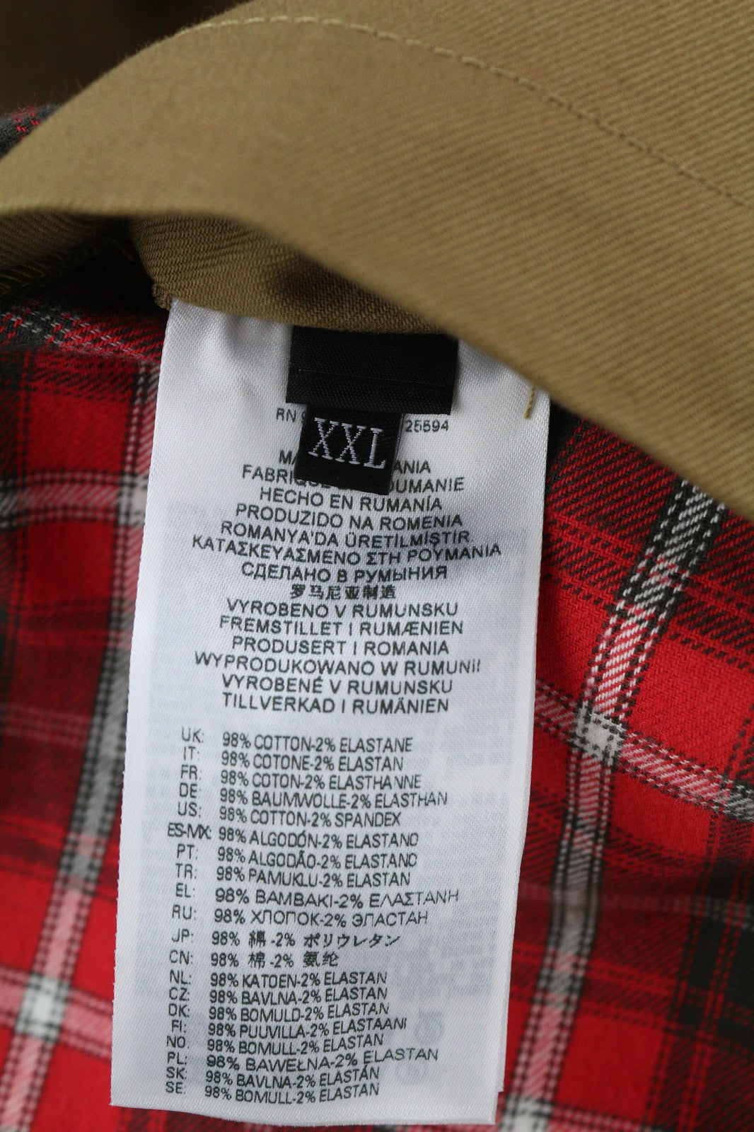 DIESEL J-Harry Mens Jacket 2XL Brown Bomber Band Neck Lightweight RRP€350