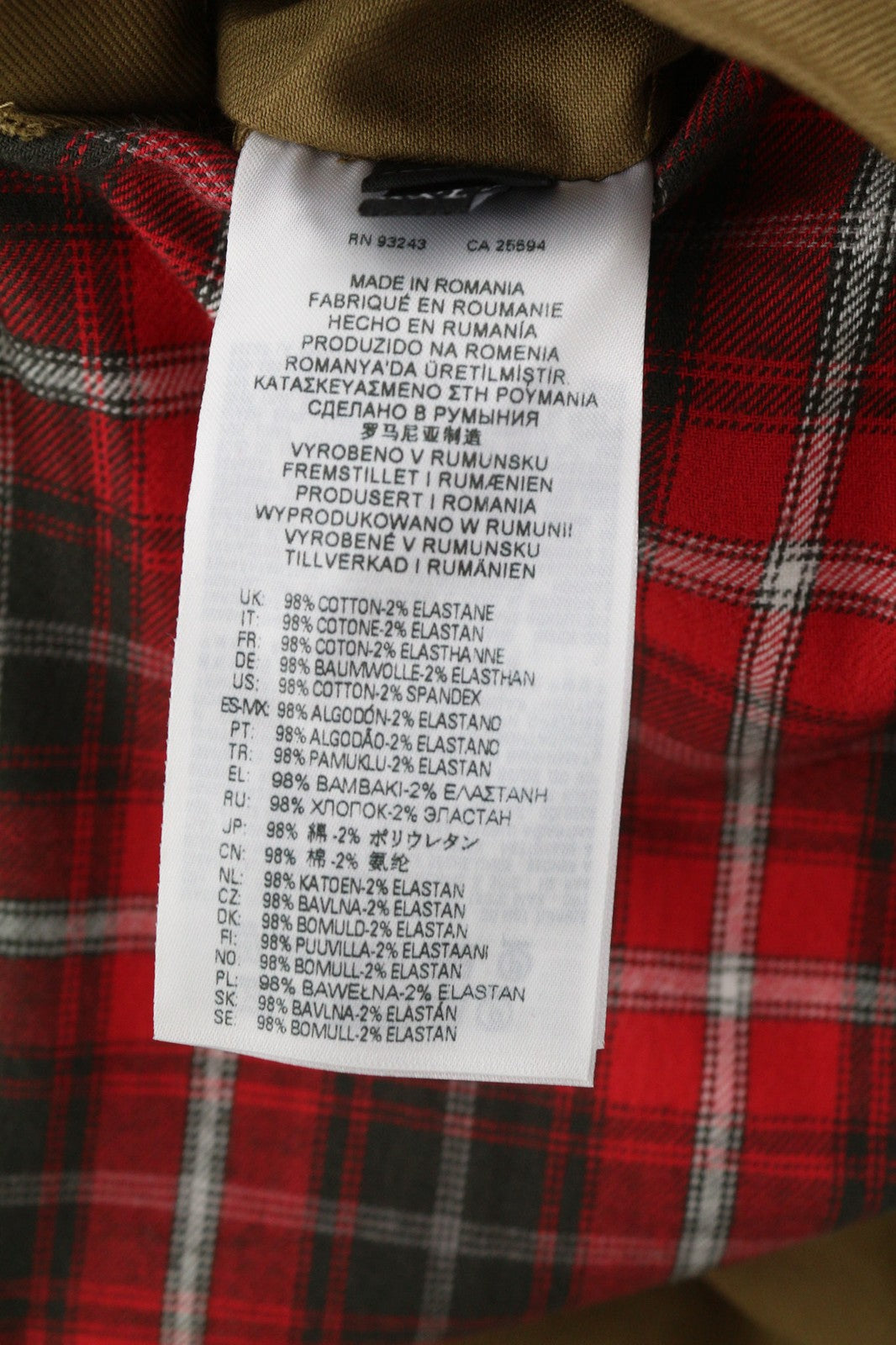 DIESEL J-Harry Mens Jacket 2XL Brown Bomber Band Neck Lightweight RRP€350