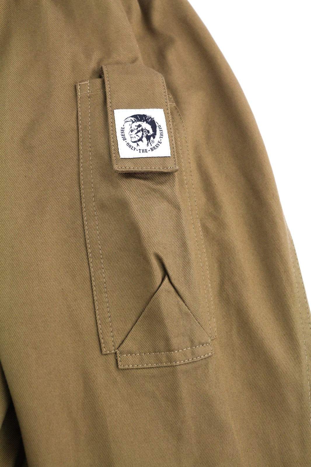 DIESEL J-Harry Mens Jacket 2XL Brown Bomber Band Neck Lightweight RRP€350