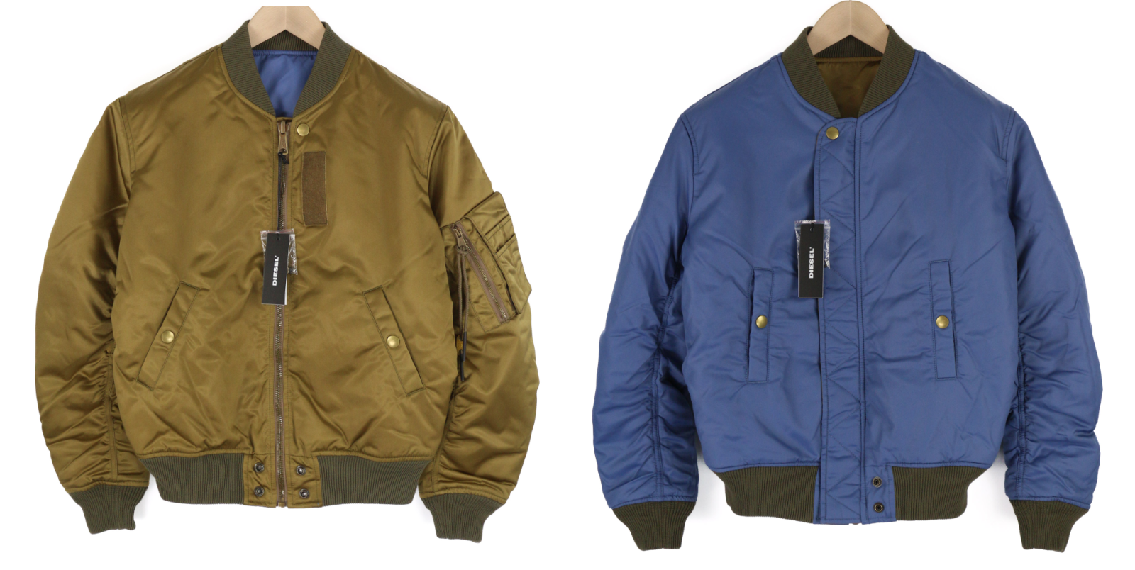 DIESEL J-Ma-One-Rev Mens Jacket S Reversible Insulated Full Zip Pockets RRP€450