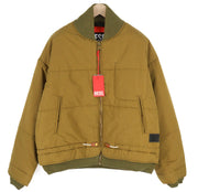 DIESEL W-Spleak Mens Jacket XL Brown Patterned Insulated Lined Full Zip RRP€350