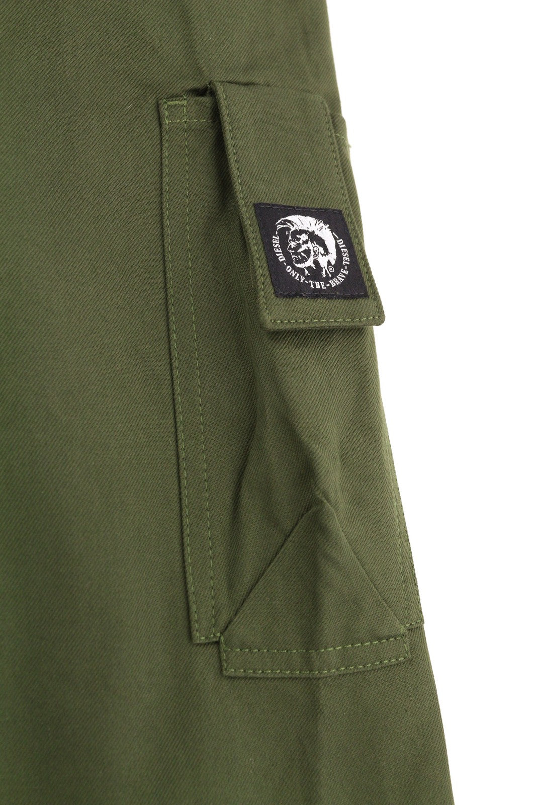 DIESEL J-Harry Men Jacket L Green Band Neck Pockets Plaid Lined  RRP€350