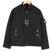 DIESEL J-Harry Mens Jacket S Black Band Neck Pockets Plaid Lined RRP€350