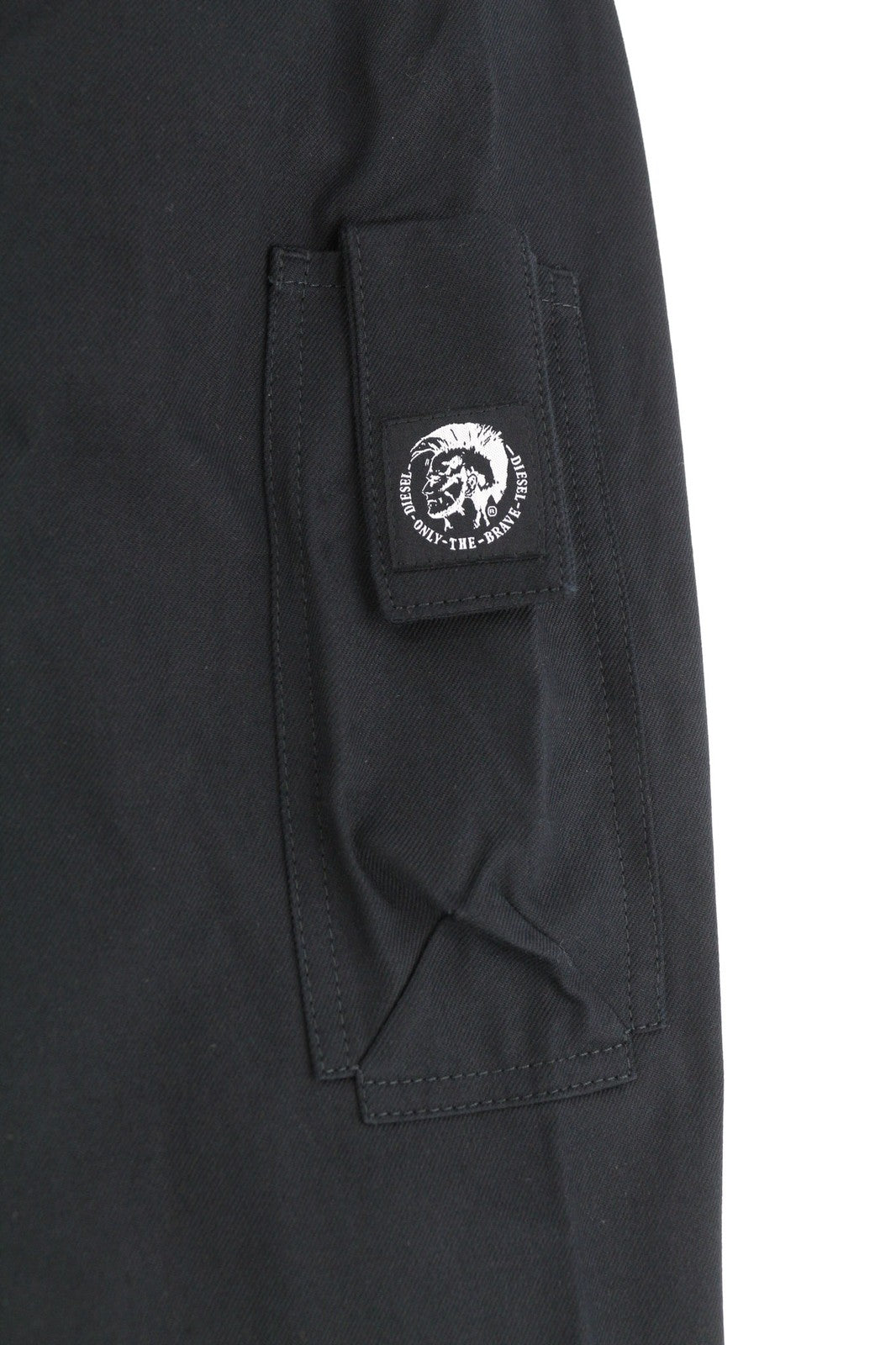 DIESEL J-Harry Men Jacket M Black Band Neck Pockets Plaid Lined RRP€350