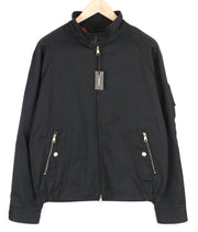 DIESEL J-Harry Mens Jacket L Black Band Neck Pockets Plaid Lined RRP€350