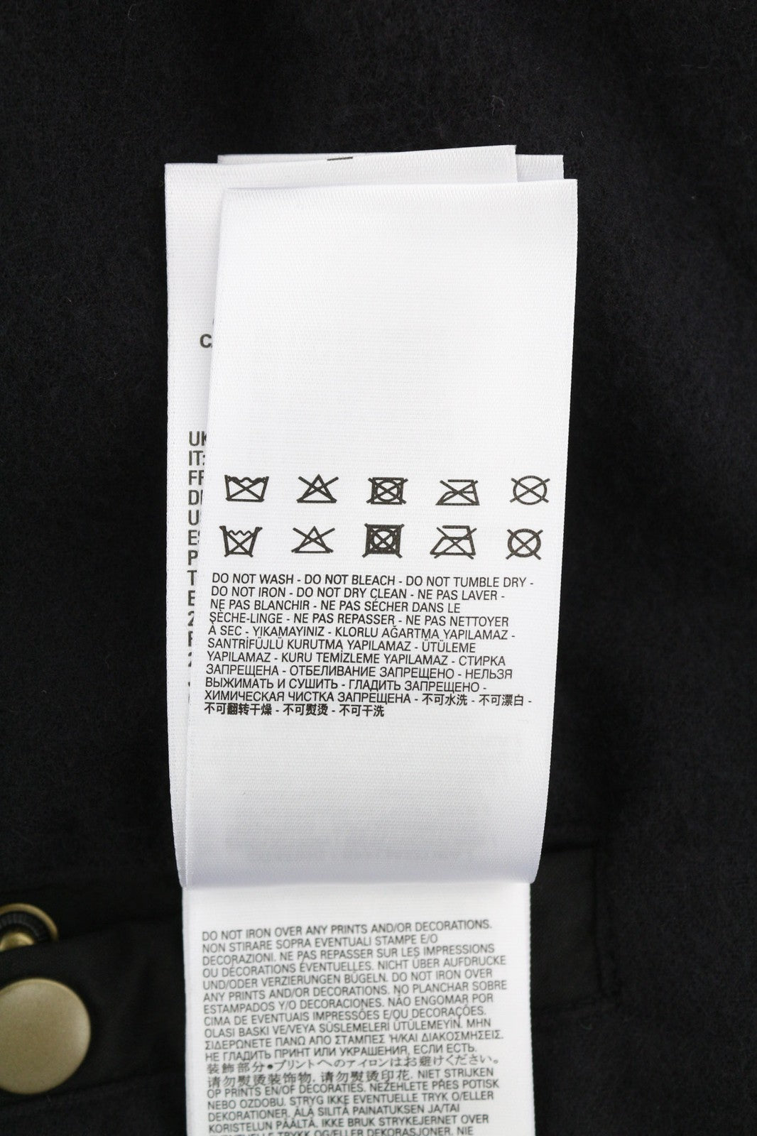 DIESEL J-Tech Mens Jacket XL Black Leather Coated Insulated Pockets RRP€325