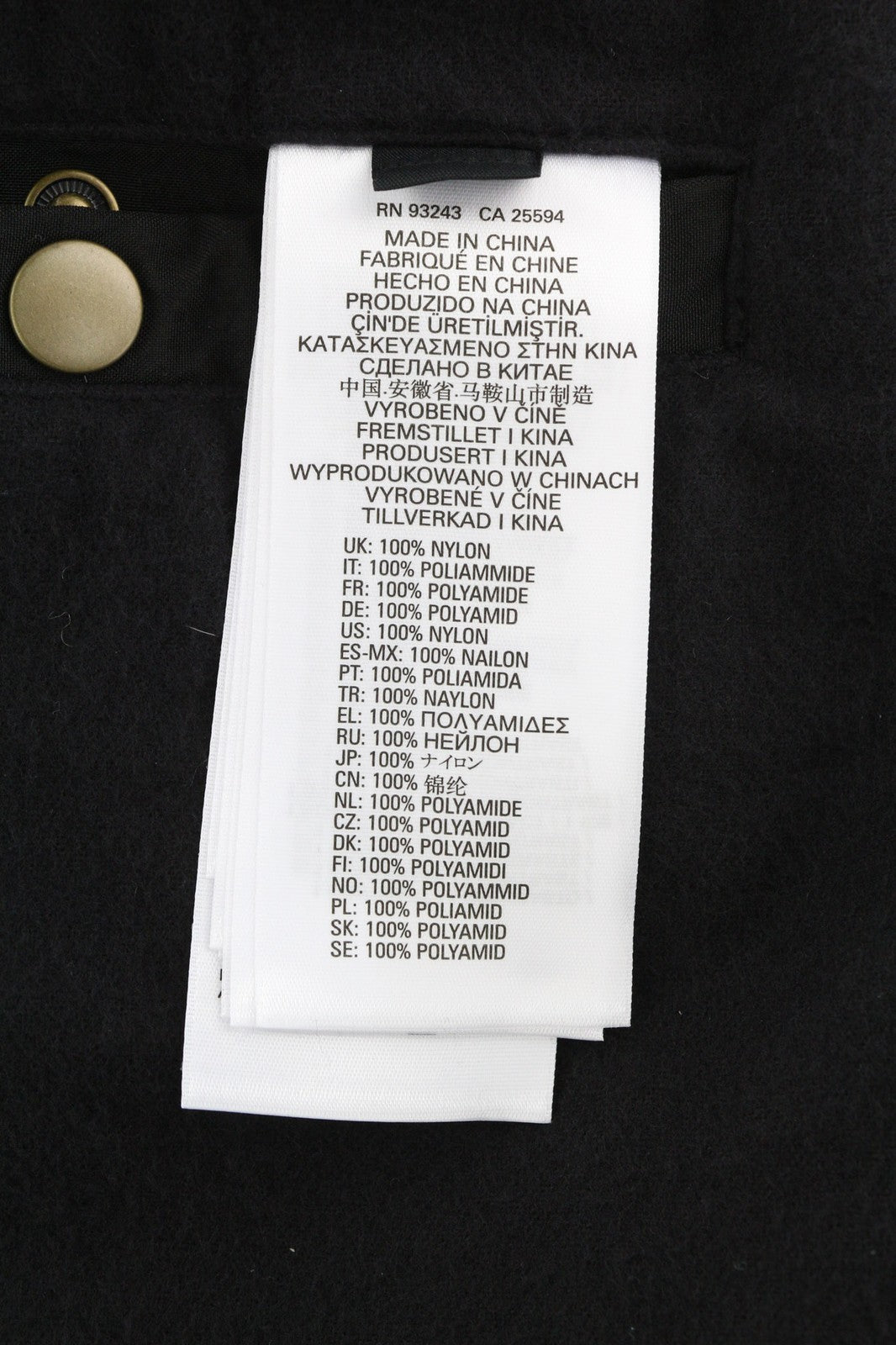 DIESEL J-Tech Mens Jacket XL Black Leather Coated Insulated Pockets RRP€325