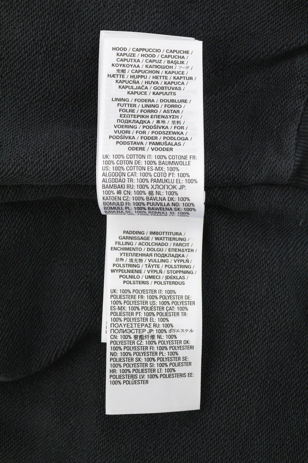 DIESEL J-Vester Mens Jacket XL Black Hooded Insulated Lined Pockets RRP€250