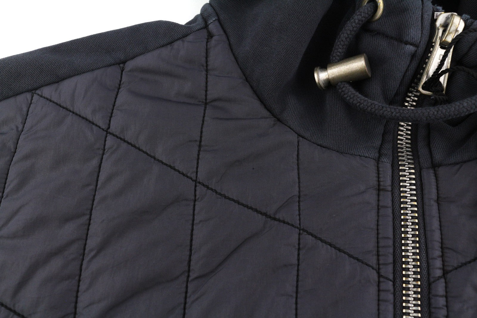 DIESEL J-Vester Mens Jacket XL Black Hooded Insulated Lined Pockets RRP€250