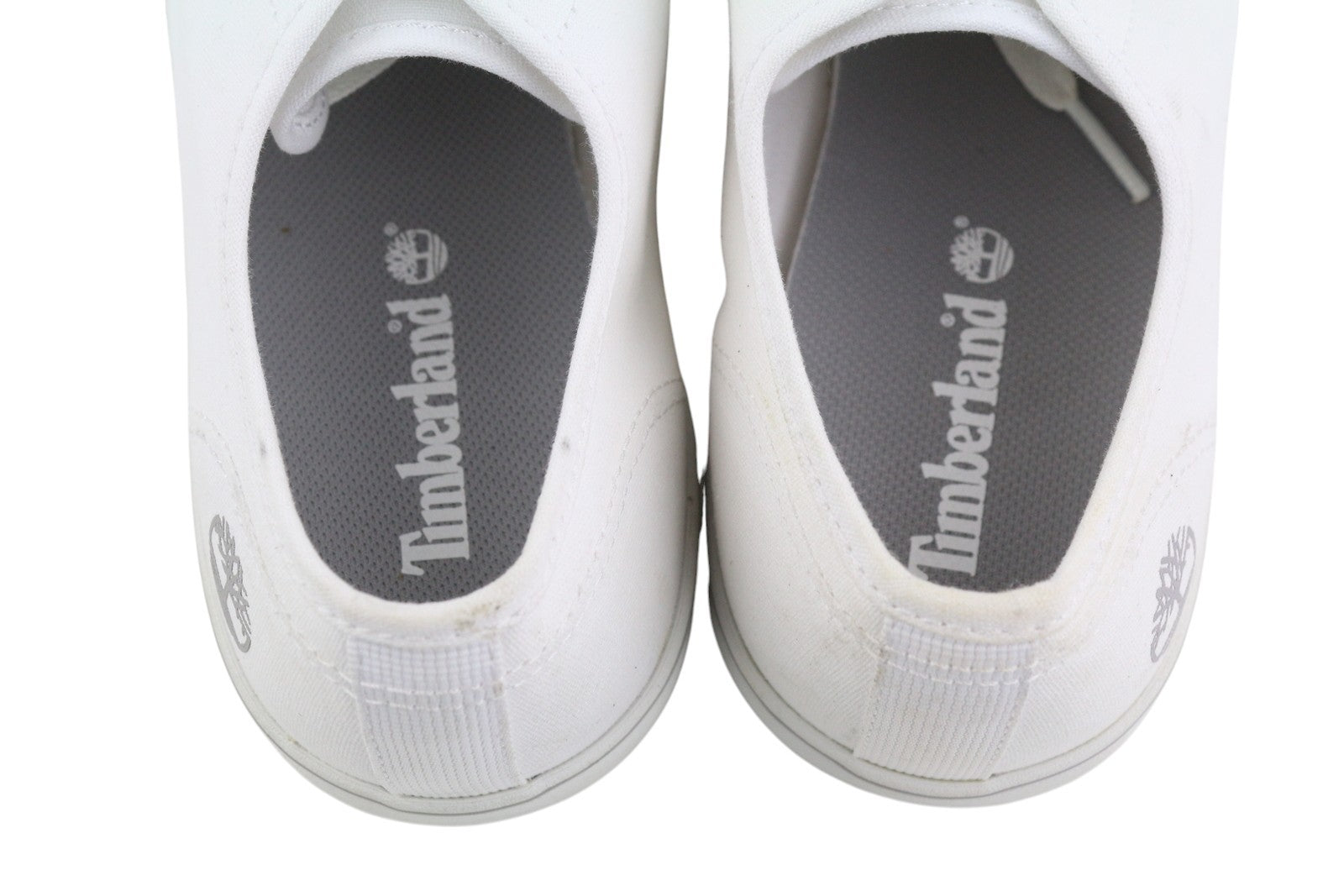 TIMBERLAND A2688 Men Sneakers EU41 White Textile Low Top Lace Up Logo Trainers