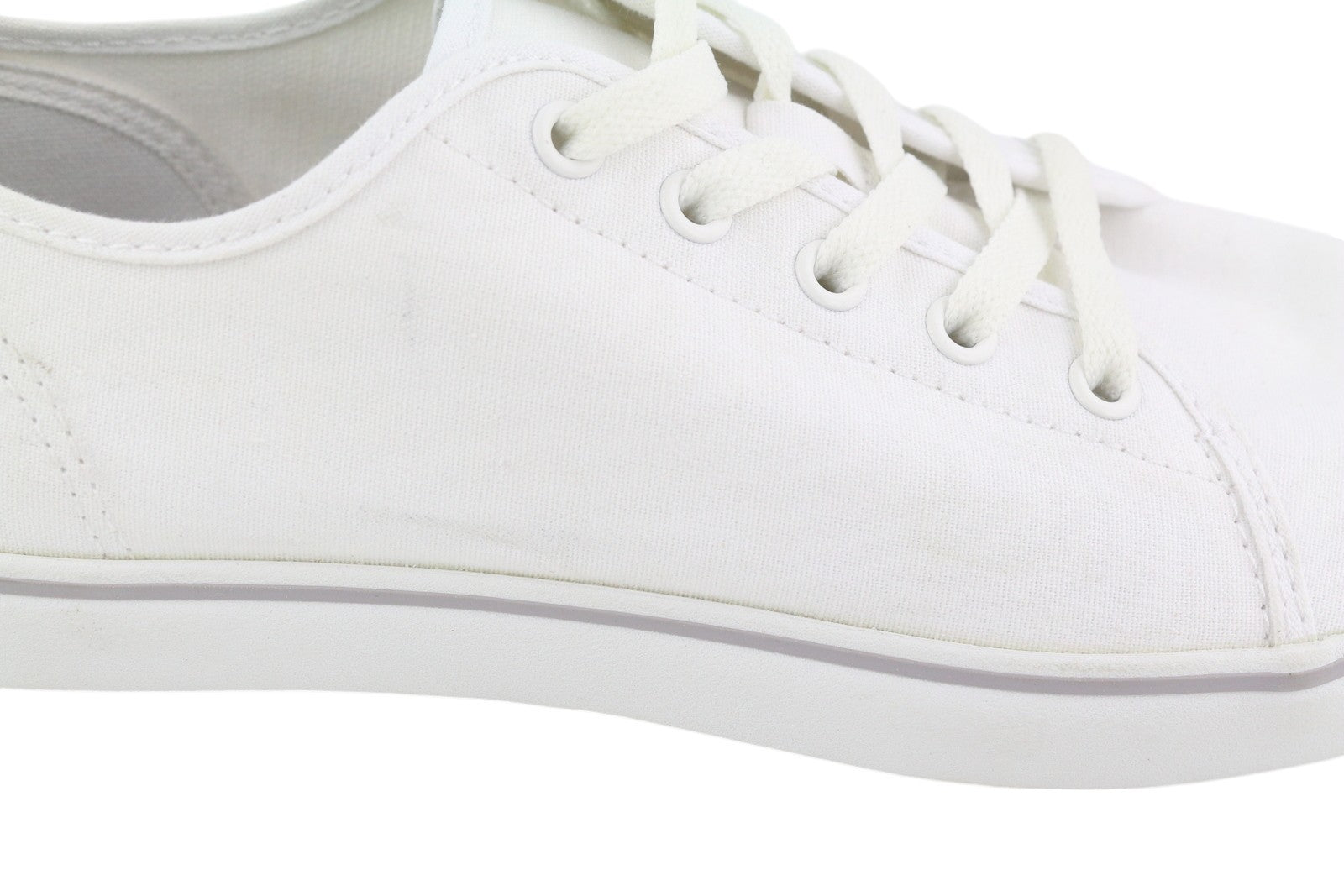 TIMBERLAND A2688 Men Sneakers EU41 White Textile Low Top Lace Up Logo Trainers