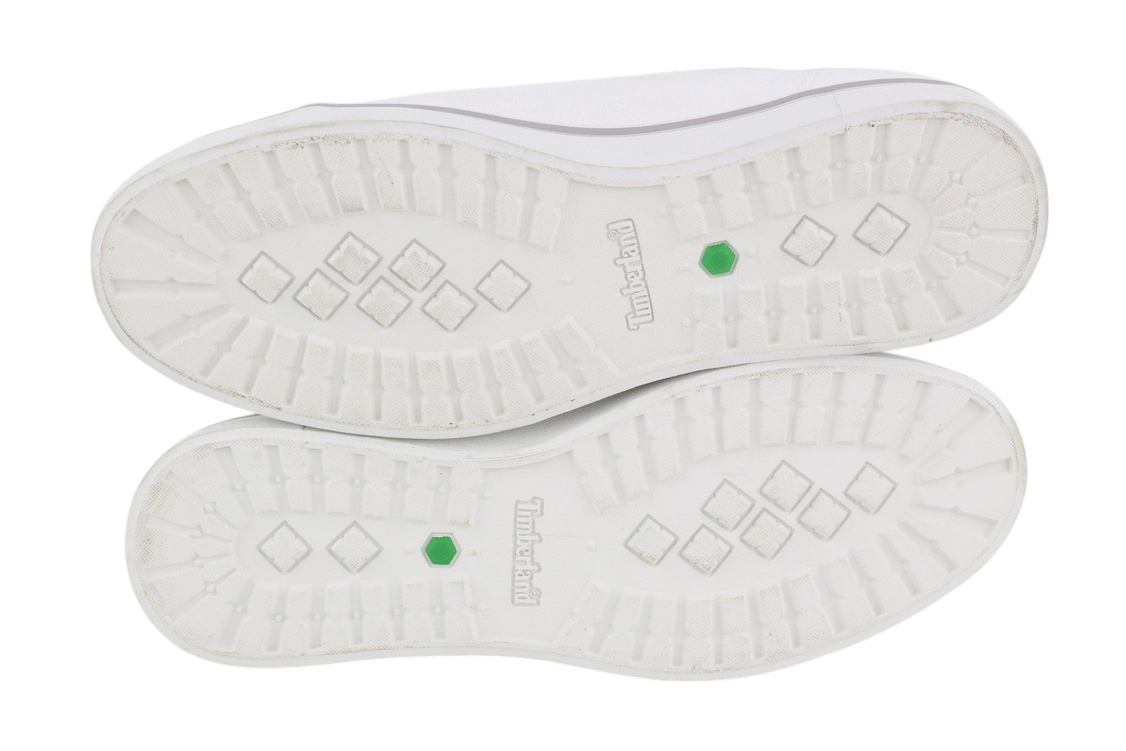 TIMBERLAND A2688 Men Sneakers EU41 White Textile Low Top Lace Up Logo Trainers