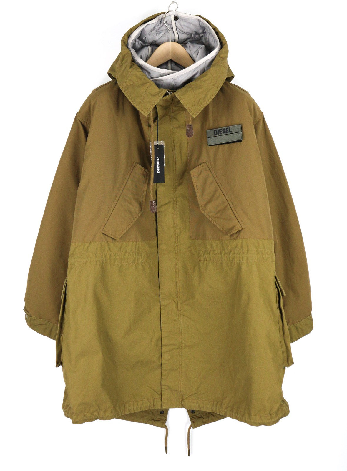 DIESEL W-Miles Men Jacket M Parka Removable Lining Hooded Insulated  RRP€475