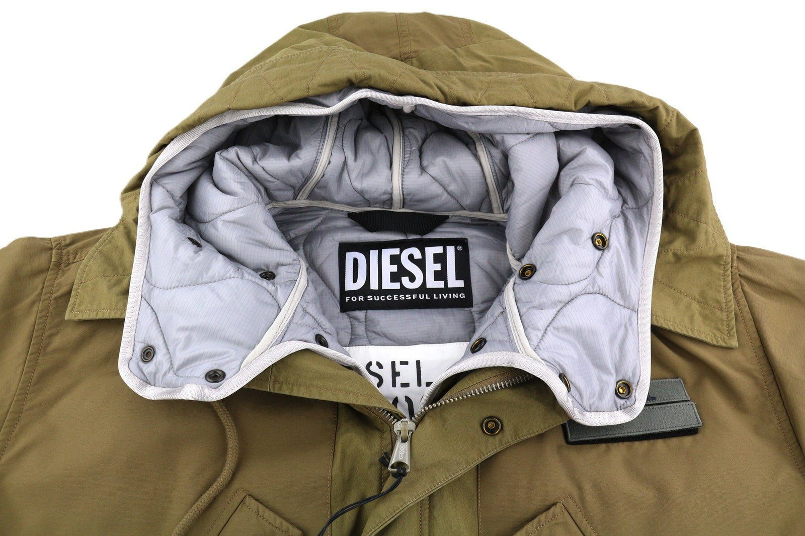 DIESEL W-Miles Men Jacket M Parka Removable Lining Hooded Insulated  RRP€475