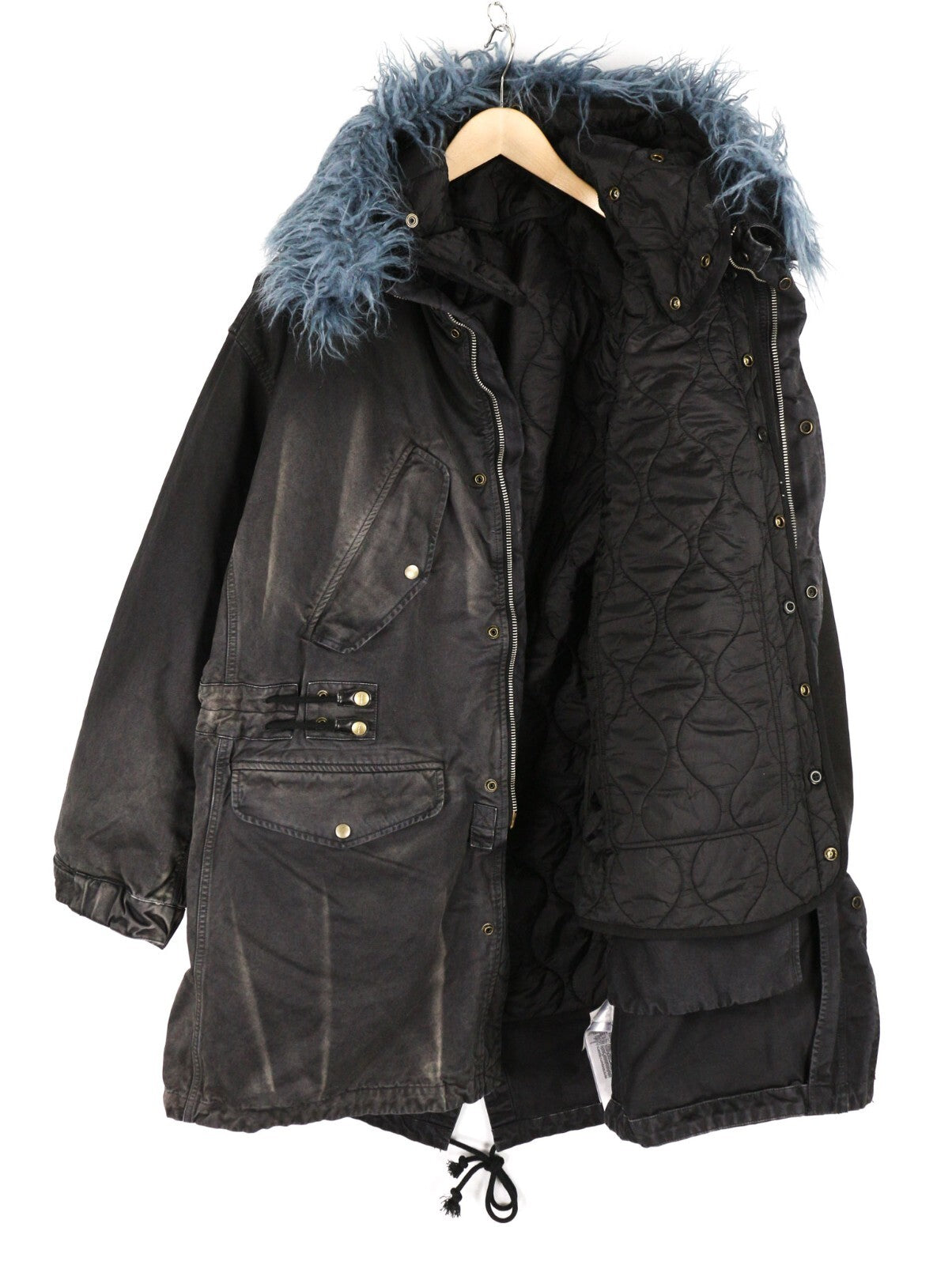 DIESEL W-Willes-NW Mens Jacket L Oversized Removable Lining Parka RRP€750