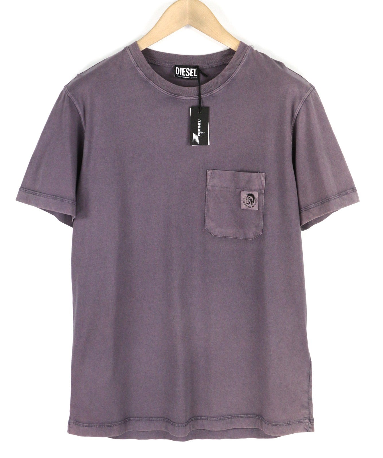 DIESEL T-Worky-Mohi-B1 Mens T-Shirt L Short Sleeve Crew Neck Tricot  RRP€90