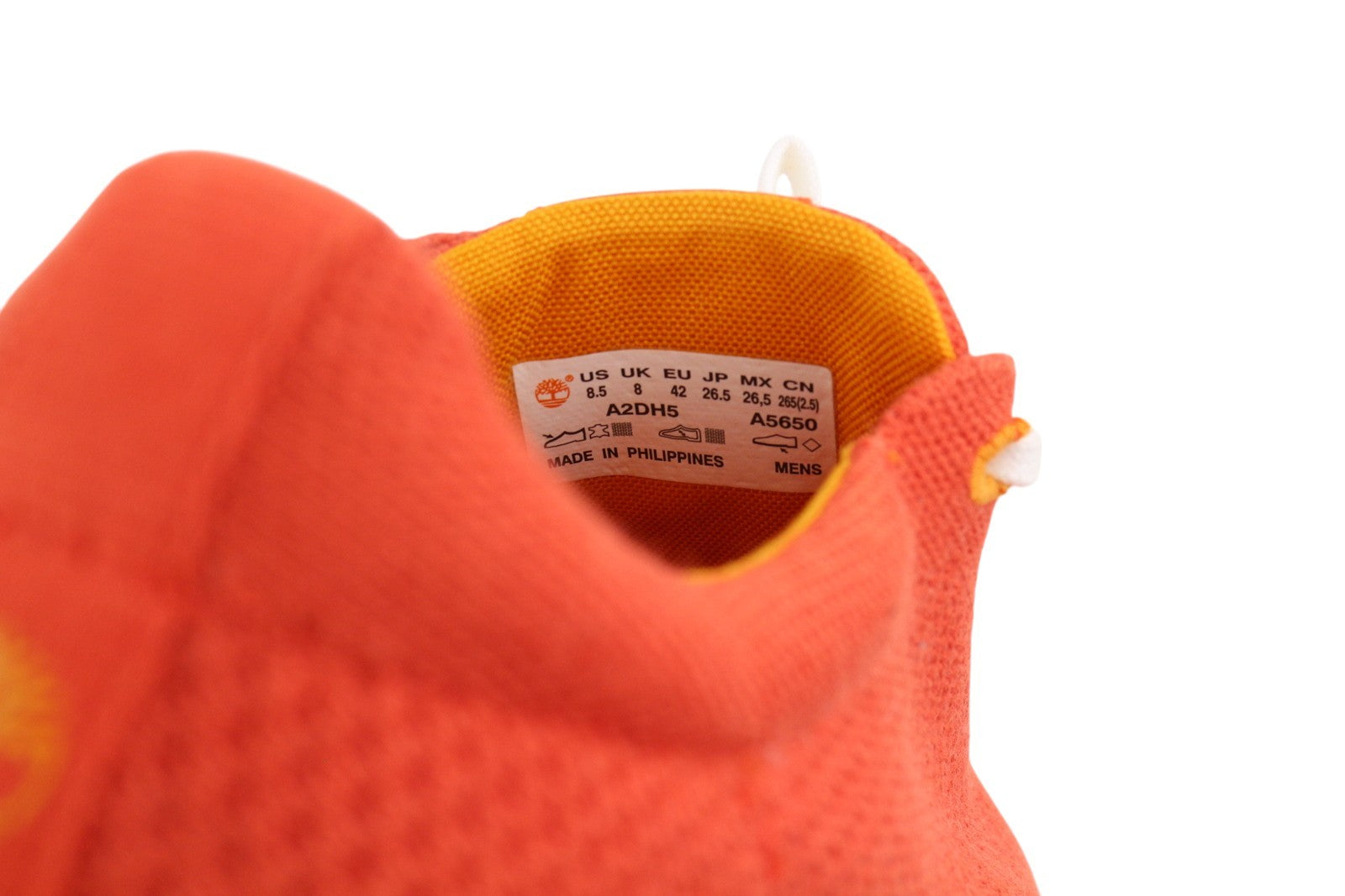 TIMBERLAND A2DH5 Men Sneakers EU42 Orange Textile Low Top Laced Trainers