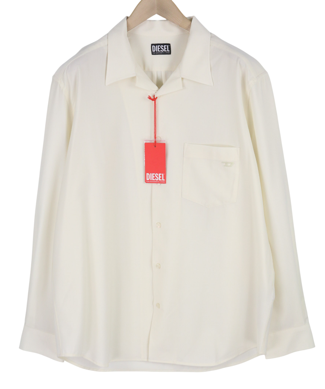 DIESEL S-Wooly Mens Shirt 2XL Wool  Button Up Pocket Notched Collar RRP€195