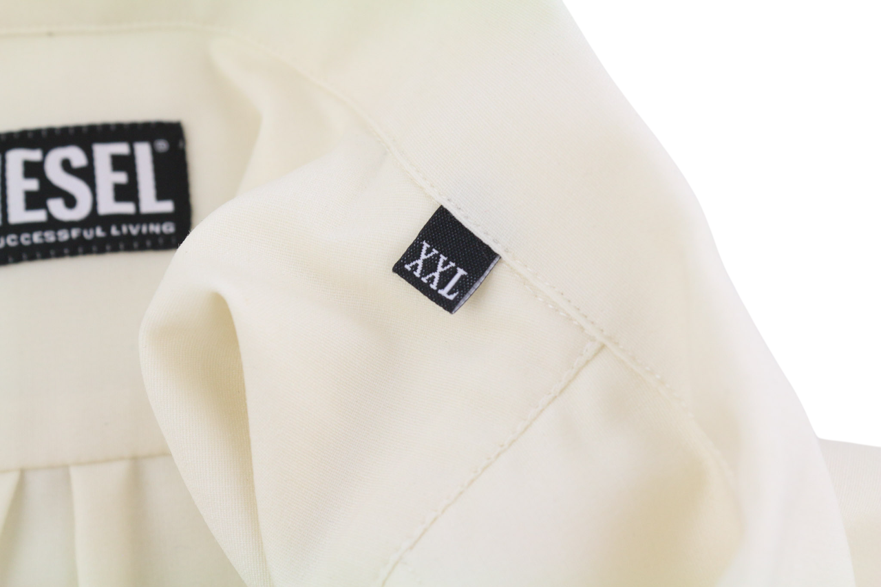 DIESEL S-Wooly Mens Shirt 2XL Wool  Button Up Pocket Notched Collar RRP€195