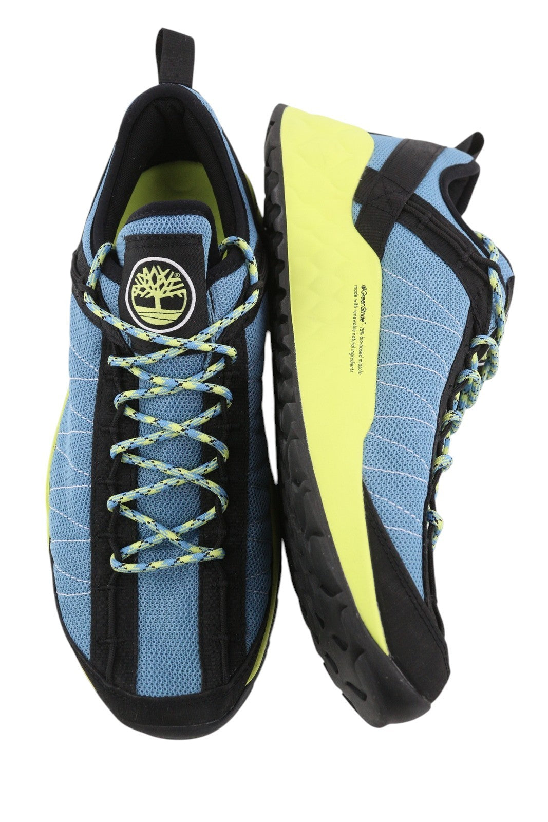 TIMBERLAND A29GY Men Sneakers EU43 Blue Low Top Laced Trainers Green Stride