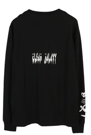 DIESEL T-Just-LS-Slits-B53 Mens T-Shirt 3XL Black Pullover Crew Collar