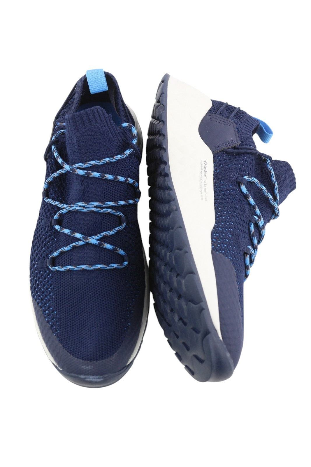 TIMBERLAND A2DBT Men Sneakers EU41.5 Blue Low Almond Toe Trainers Green Stride