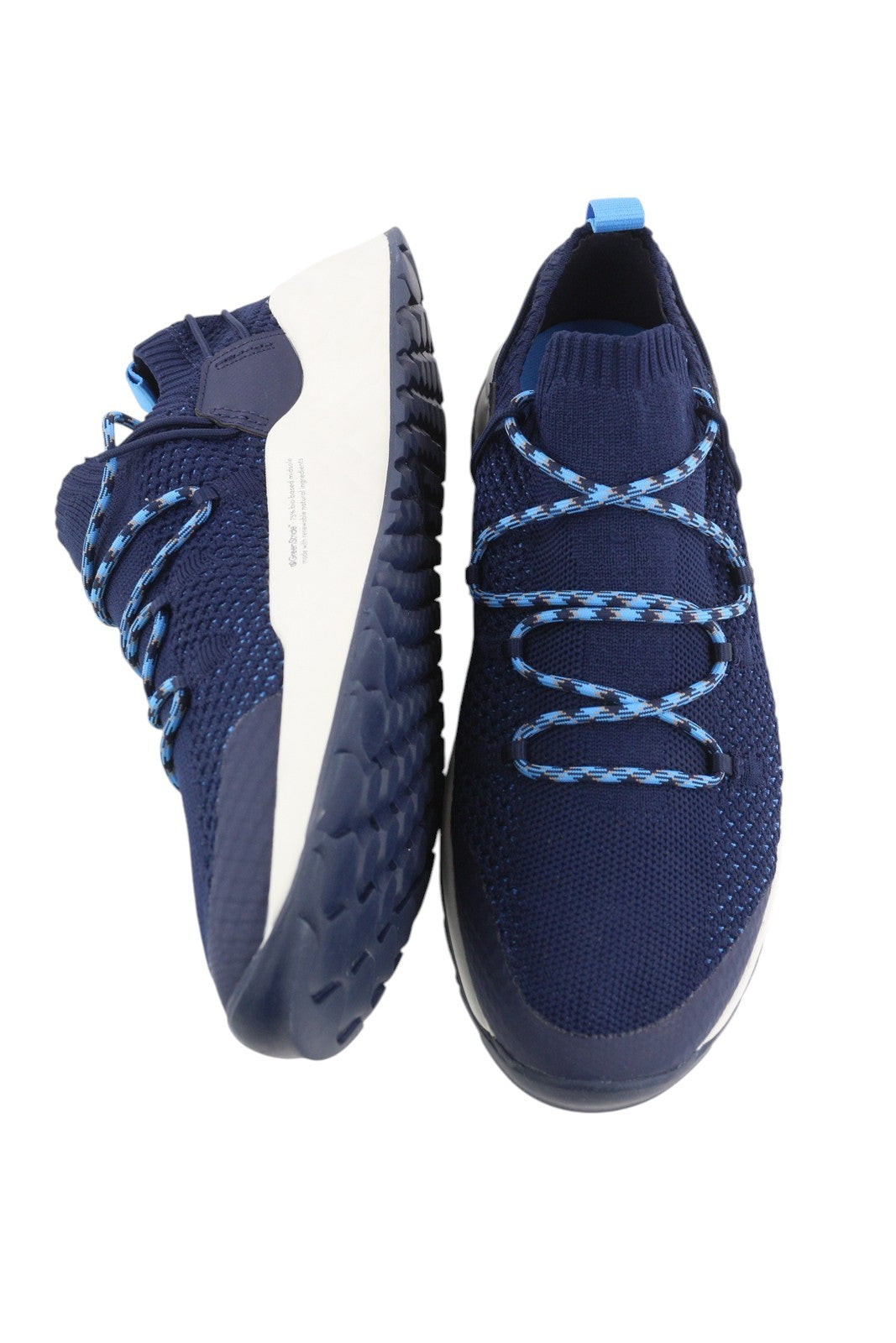 TIMBERLAND A2DBT Men Sneakers EU41.5 Blue Low Almond Toe Trainers Green Stride