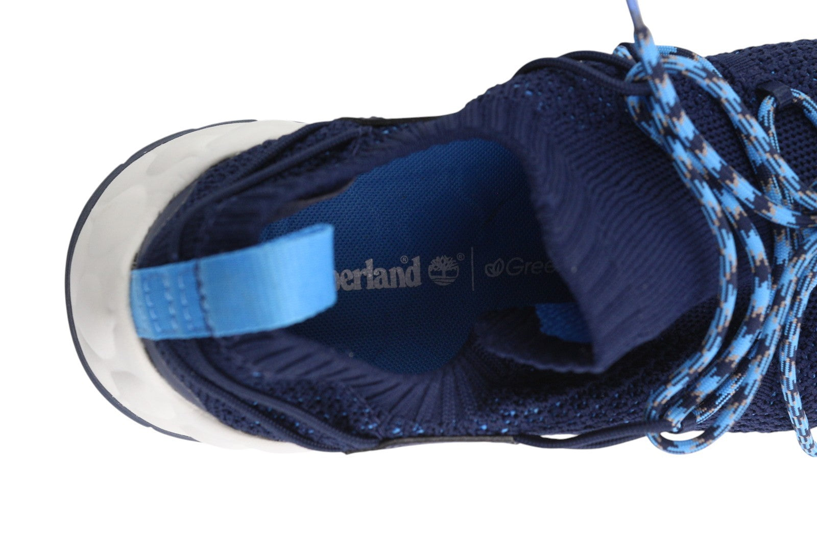 TIMBERLAND A2DBT Men Sneakers EU41.5 Blue Low Almond Toe Trainers Green Stride