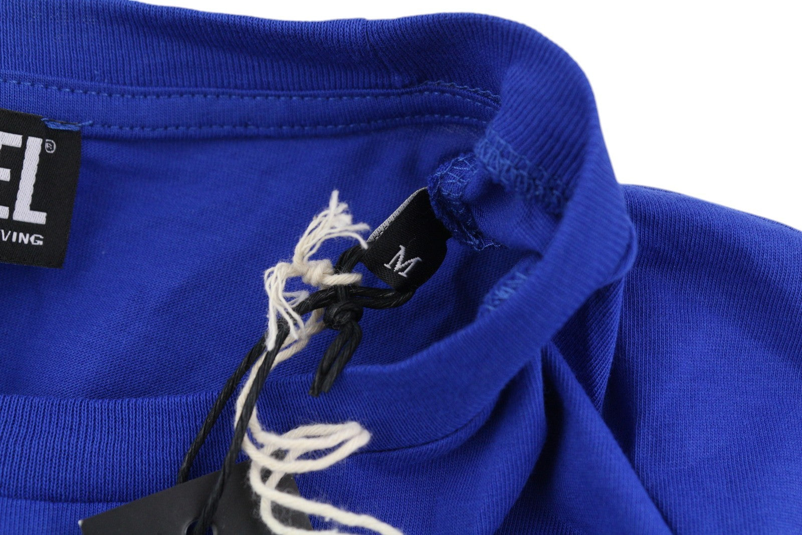 DIESEL T-Diegos-LS-K27 Men T-Shirt M Mid Blue Pullover Crew Collar