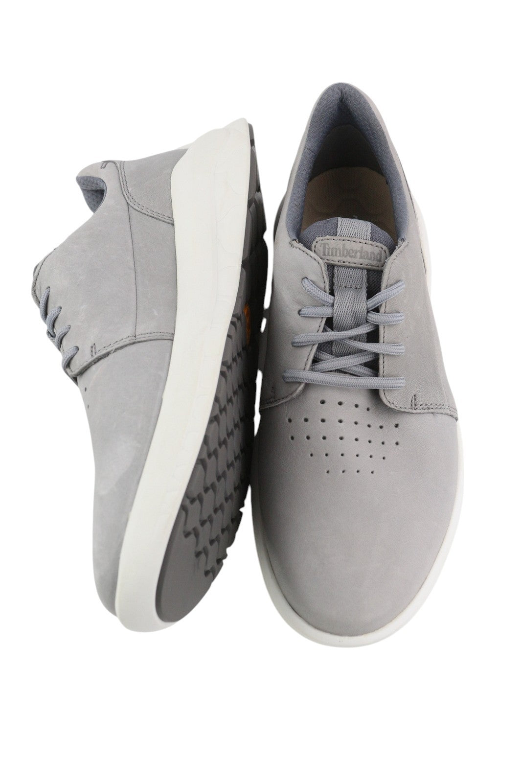 TIMBERLAND A2QA1 Men Sneakers EU40 Grey Leather Low Trainers Green Stride ReBOTL