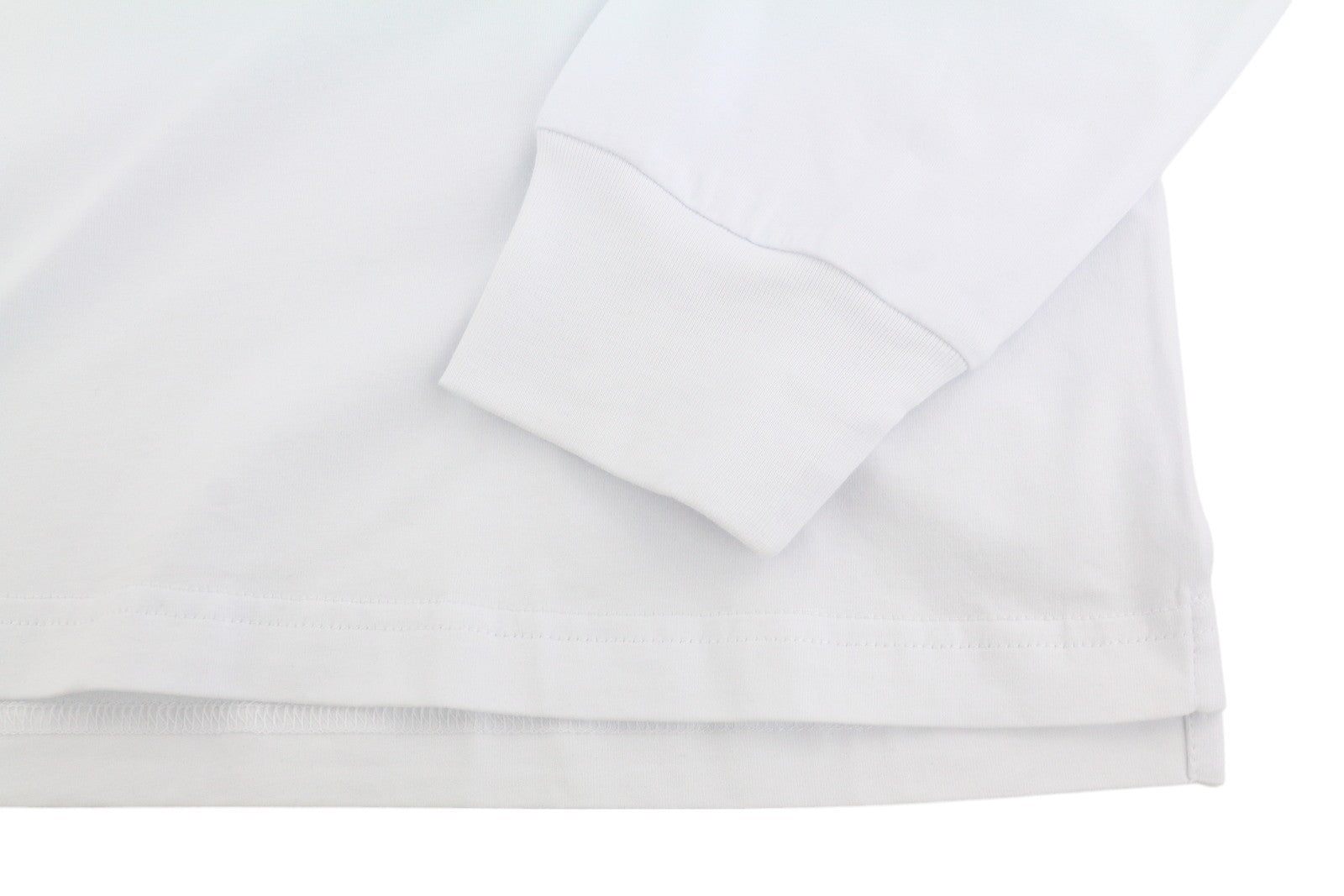 DIESEL T-Just-LS-Slits-B53 Men T-Shirt XL White Pullover Crew Neck