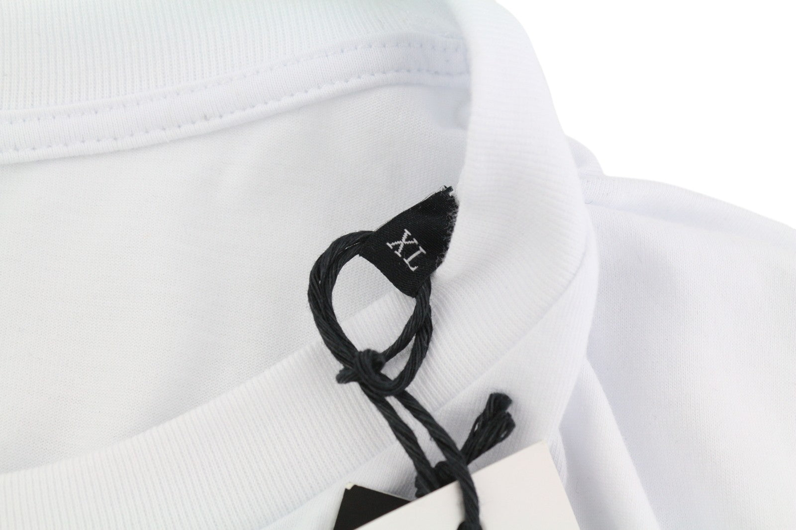 DIESEL T-Just-LS-Slits-B53 Men T-Shirt XL White Pullover Crew Neck