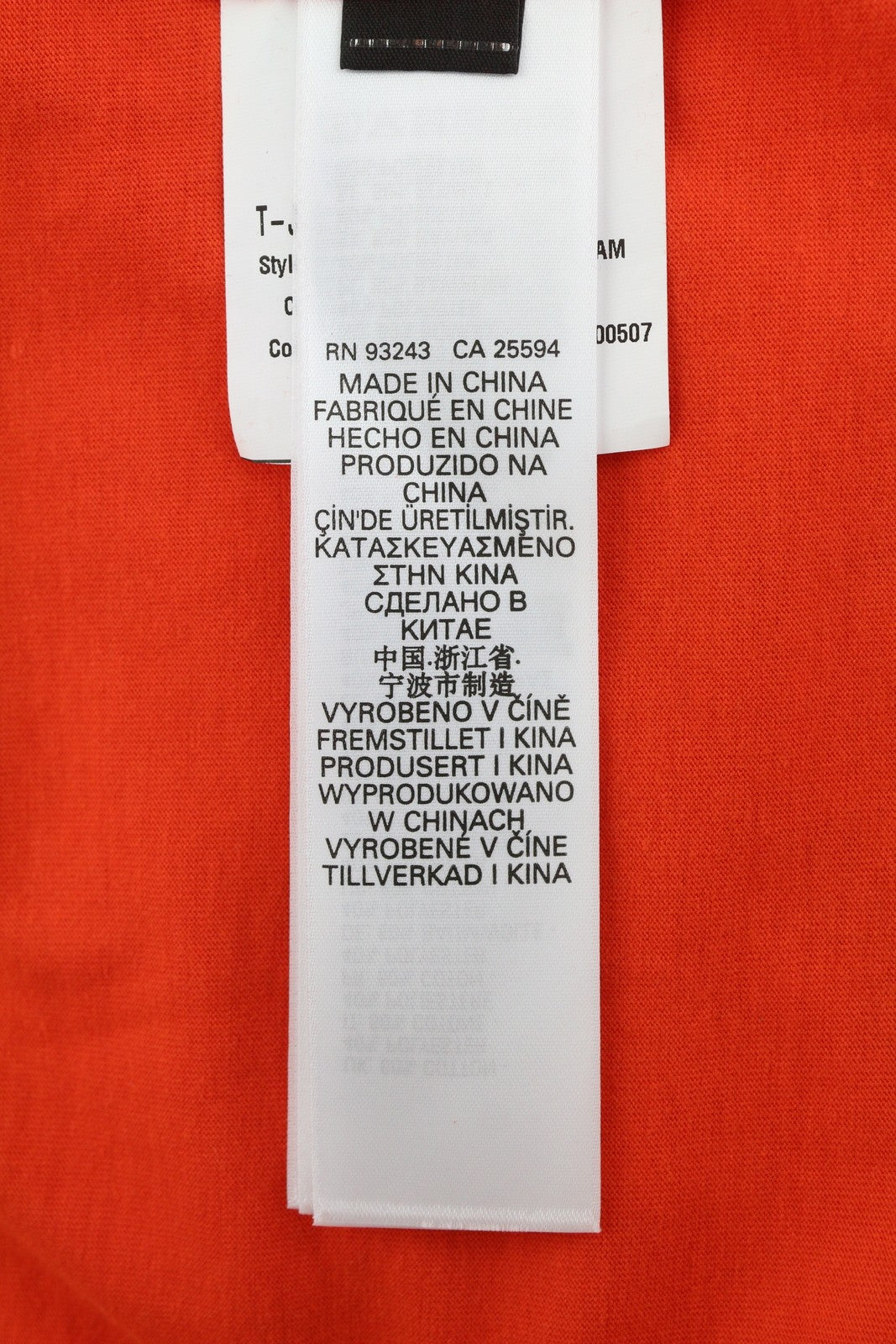 DIESEL T-Just-LS-E6 Men T-Shirt L Orange Pullover Long Sleeve Crew Collar Tricot