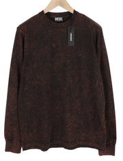 DIESEL T-Glyn Mens T-Shirt 2XL Long Sleeve Acid Wash Effect Crew Collar RRP€125