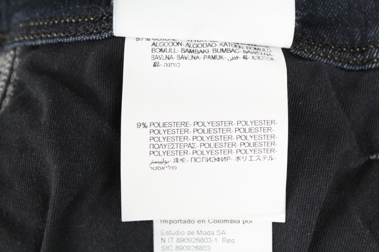 REPLAY Anbass Men's W29/L32 Dark Blue Slim Hyperflex Jeans Fitted Zip Fly