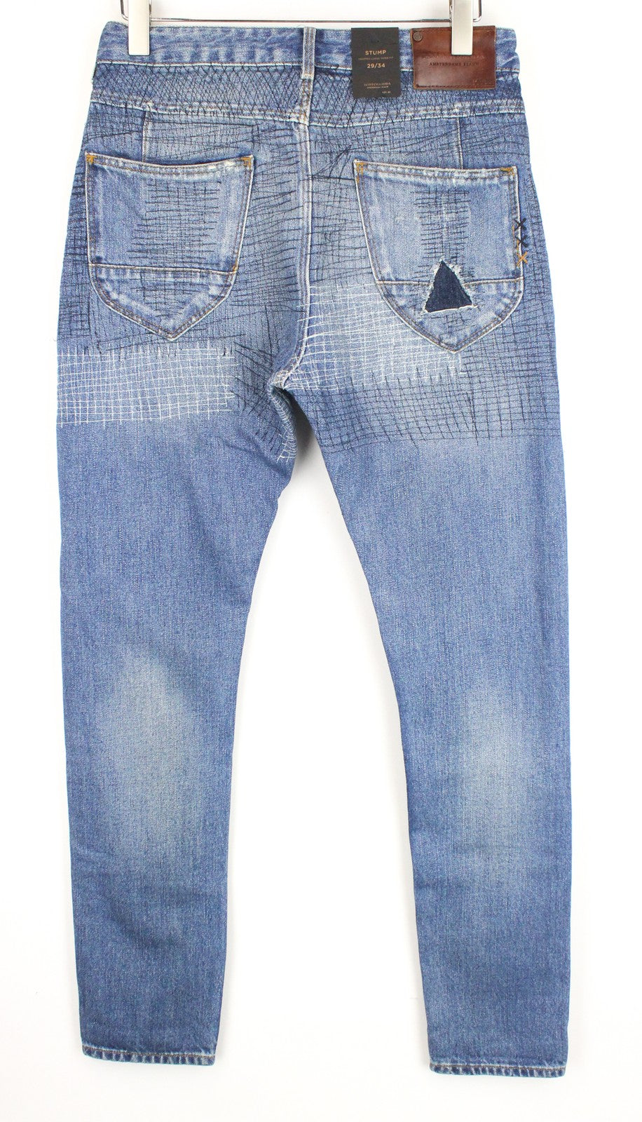 SCOTCH & SODA Stump XXX Lot.22 Men's W31/L30 Patched Jeans Loose Tapered