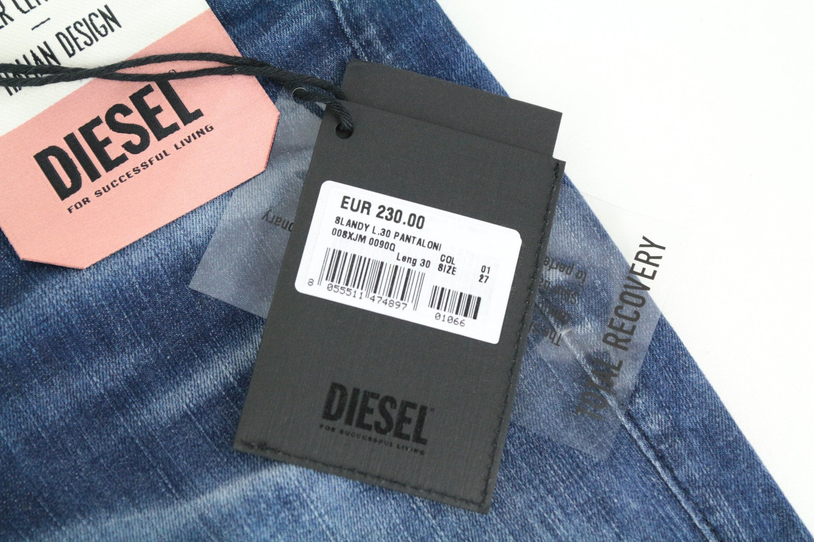 DIESEL Slandy 0090Q Women's W27/L30 Skinny Jeans Super Slim Aged Distressed