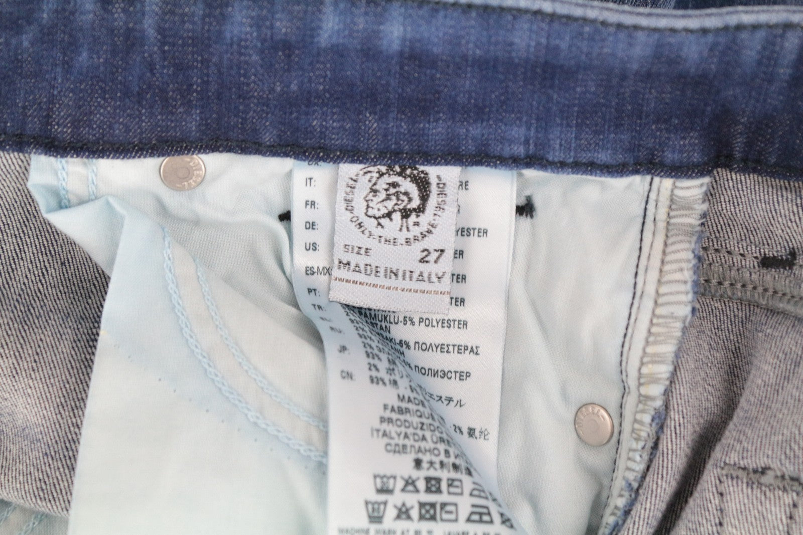 DIESEL Slandy 0090Q Women's W27/L30 Skinny Jeans Super Slim Aged Distressed