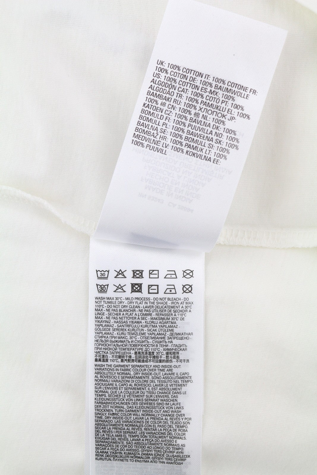 DIESEL T-Diegor-C16 Mens T-Shirt L Off White Short Sleeve Crew Neck  Tricot