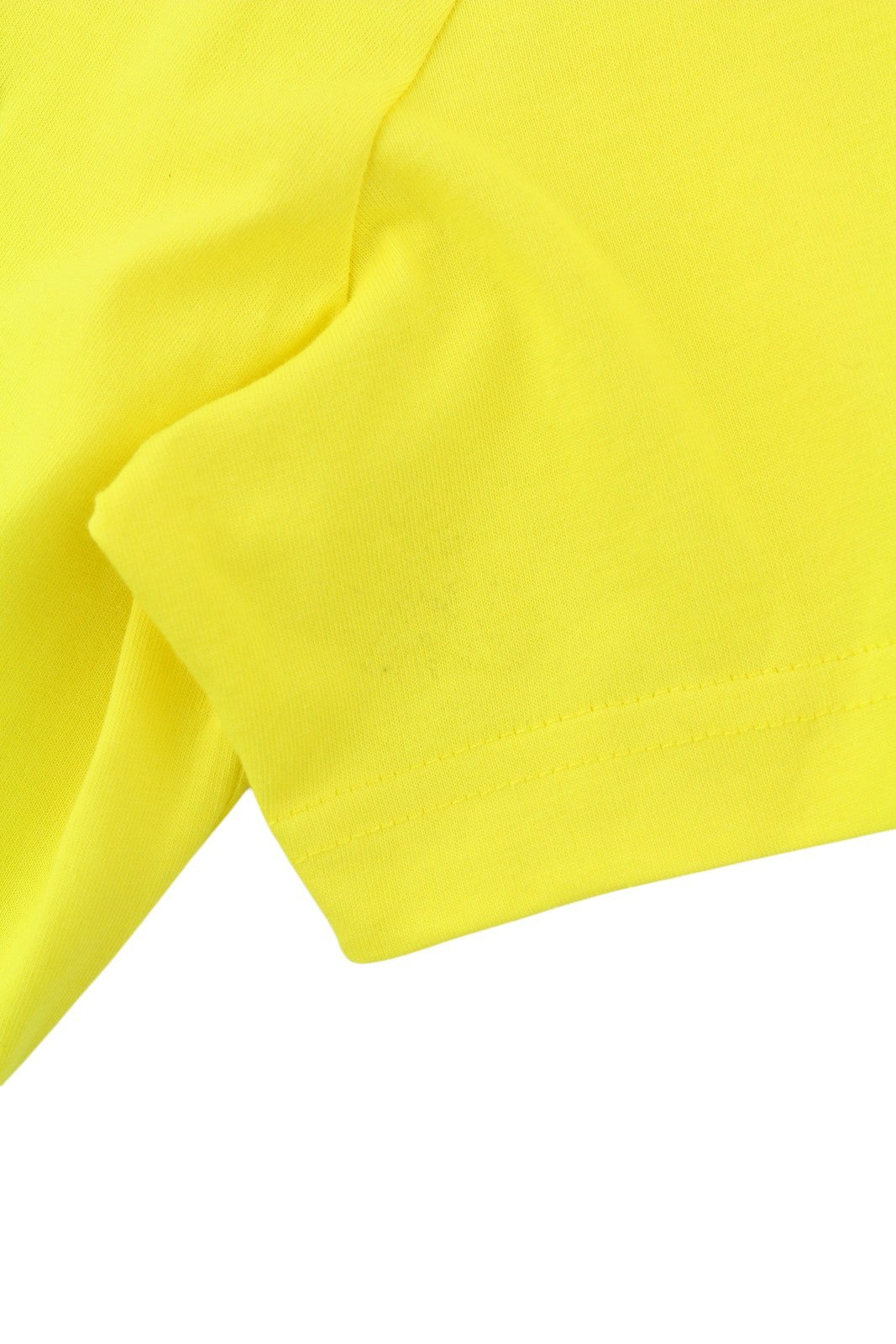 DIESEL T-Diegor-Div Mens T-Shirt M Yellow Short Sleeve Crew Collar  Tricot