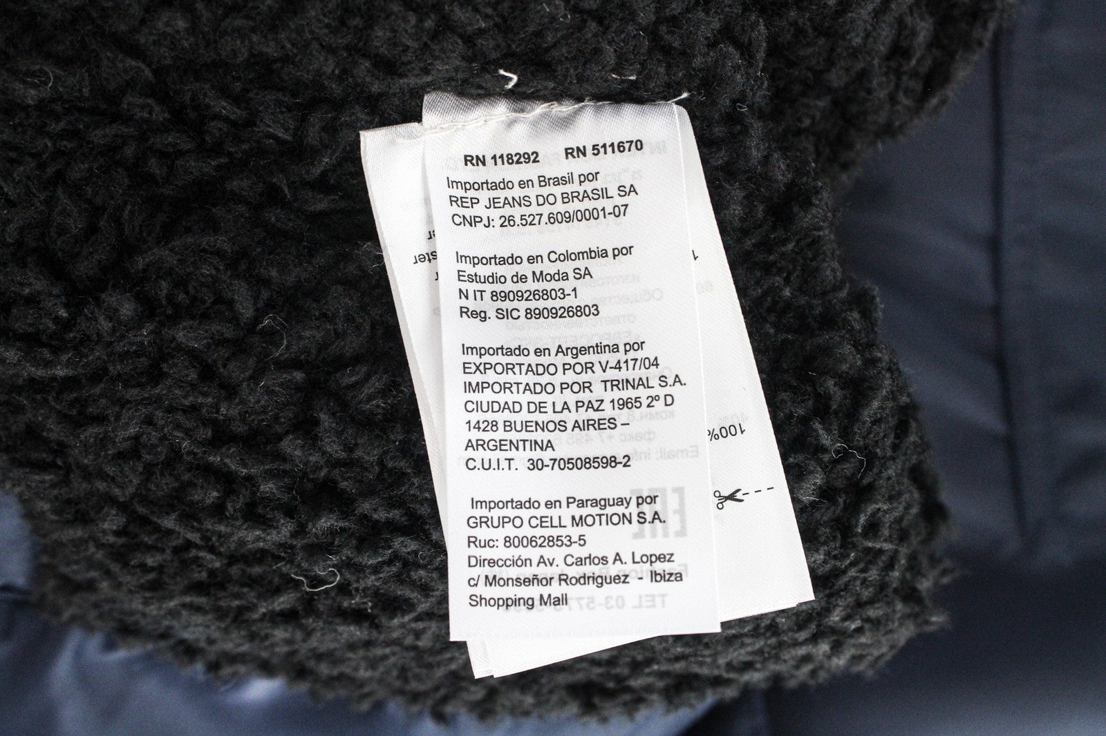 REPLAY Women's Jacket S Deep Blue Nylon Zip Regular Length Faux Fur Collar