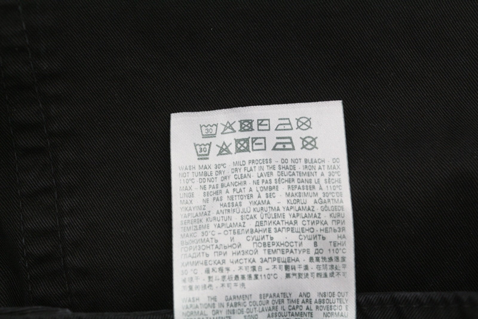 DIESEL O-Beige Women`s Skirt W29 Black Twill Button Fly Pockets Mini RRP150