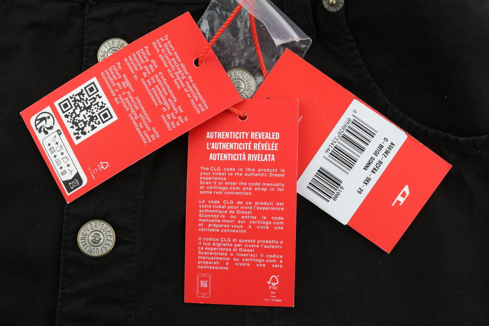 DIESEL O-Beige Women`s Skirt W29 Black Twill Button Fly Pockets Mini RRP150