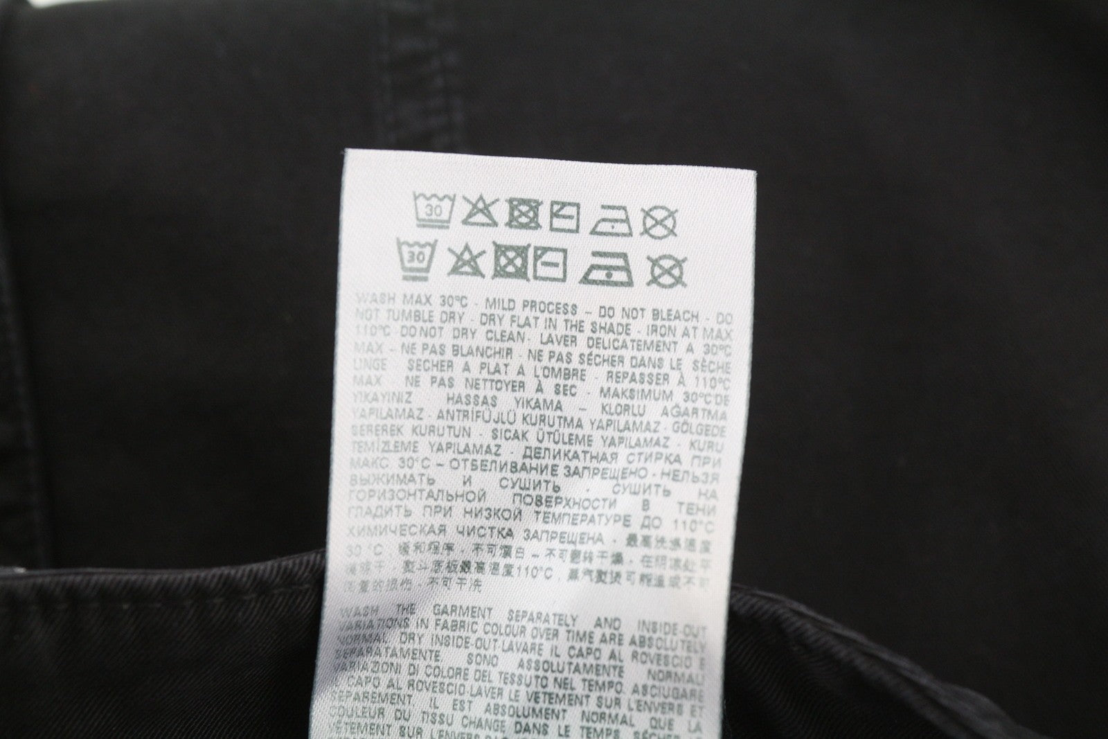 DIESEL O-Beige Women`s Skirt W29 Black Twill Buttoned Pockets  Mini RRP€150